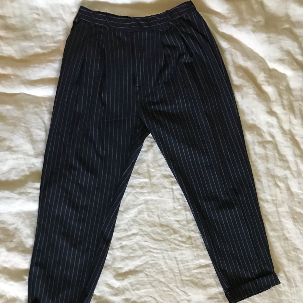 Striped Tapered Trousers
